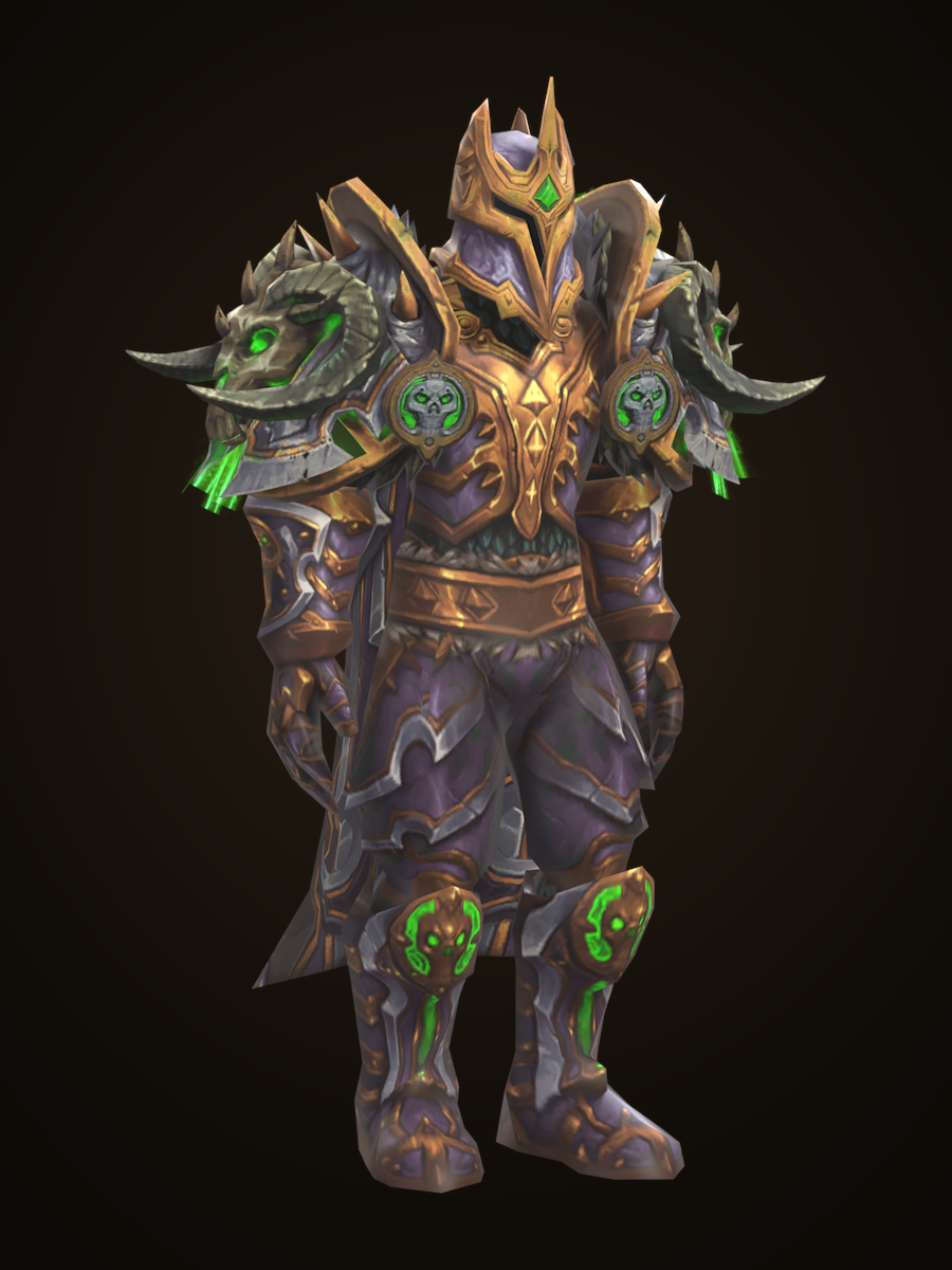 Dread Subjugator's Eerie Attire, worn on a character