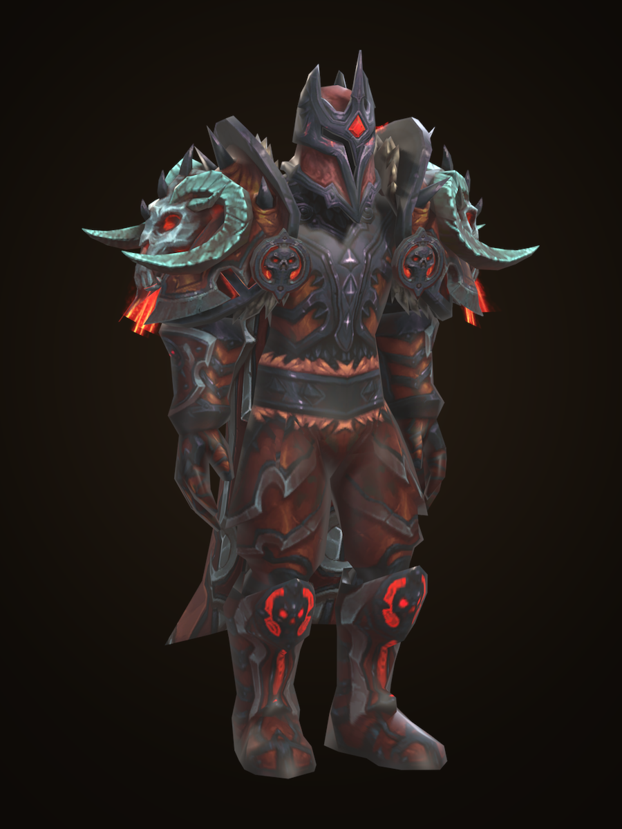 Dread Subjugator's Sinister Attire, worn on a character